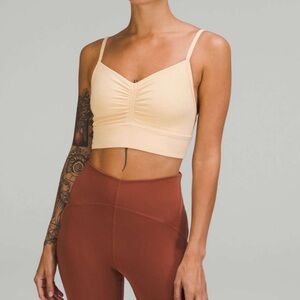 Lululemon Nulu Front-Gather Yoga Bra *Light Support, B/C Cup Prosecco
